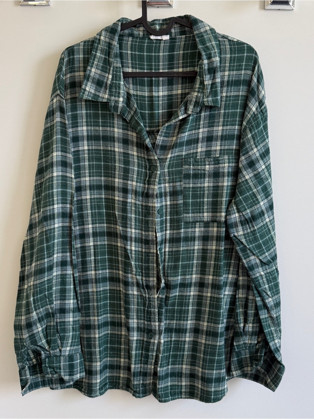 Cotton On green flannel button down